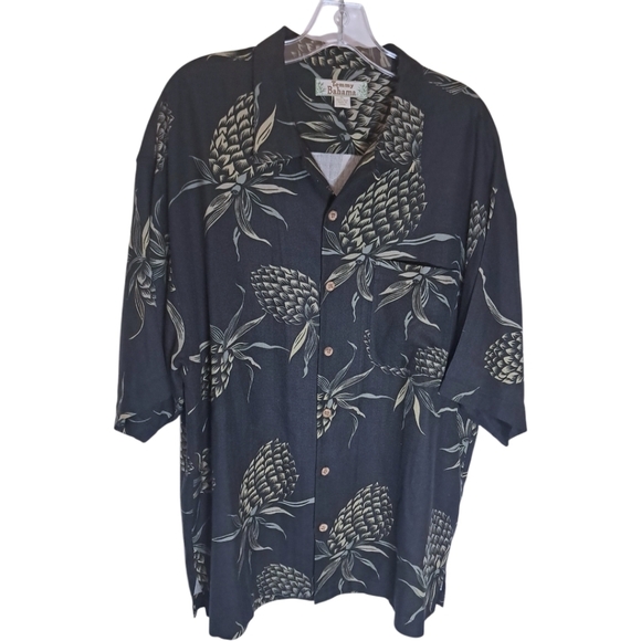 Tommy Bahama Men's Luxe Silk Camp Shirt with Tropical Print Size XL - Picture 16 of 16